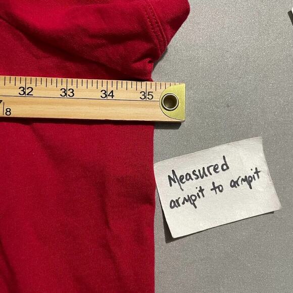 Woman Within Plus Size 6X Red Tee Shirt Basic Everyday Americana Patriotic - Picture 8 of 9